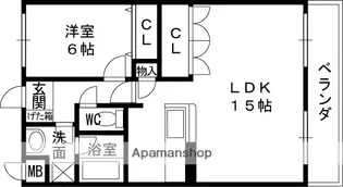 サンライズ東大阪【303号室】の間取り