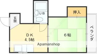 サンライズ小阪【401号室】の間取り