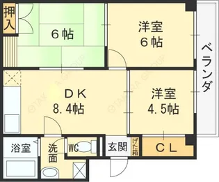 永和ハイツ【3階】の間取り