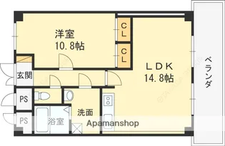 夙川ニューコーポ【5階】の間取り
