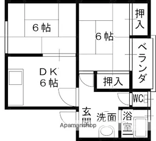 春日丘ハイツ【B103号室】の間取り