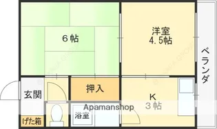 阪南ジャンボハイツ【3階】の間取り
