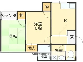 2Kの間取り画像