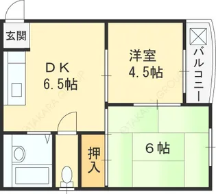リブラン山内【3階】の間取り
