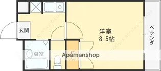 1Kの間取り画像