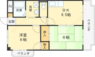 カルム東大阪【506号室】の間取り