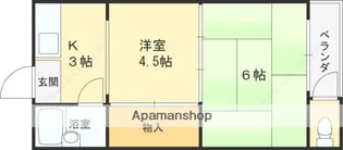 岩本マンション【1階】の間取り