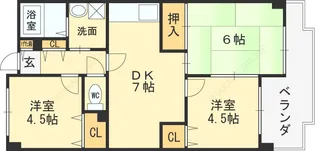 友井グレイス【5階】の間取り