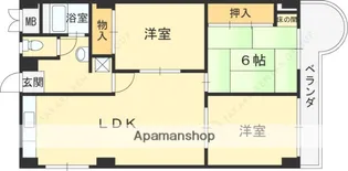 東朋第一マンション【3階】の間取り
