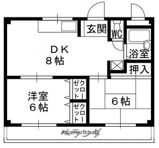 セジュール青木【202号室】の間取り