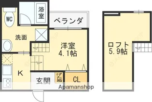 AIRCITY【2階】の間取り
