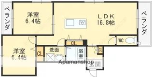 セントヒルズ宝持【2階】の間取り