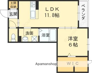 シャーメゾン新石切アネックス【1階】の間取り