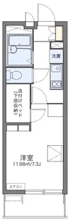 レオパレスエーデル菱屋西【1階】の間取り