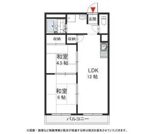 高井田ランプハウス【410号室号室】の間取り