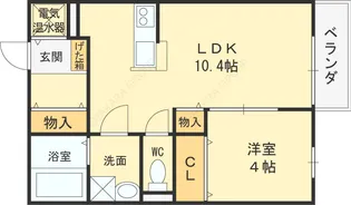 ベイサージュN A【102号室号室】の間取り