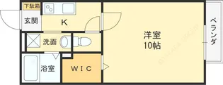 プルミエール A【206号室号室】の間取り