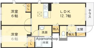 MONTAGNE TOYAMA【1階】の間取り