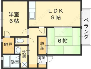 カサフェリス A【202号室号室】の間取り