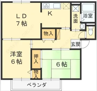 メゾンニュー池島 C【201号室号室】の間取り