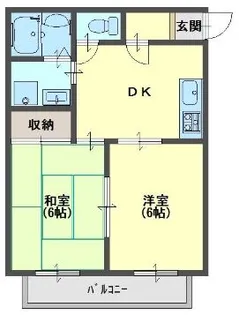 イーストフィールド【203号室号室】の間取り