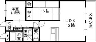 サンポケット【302号室】の間取り
