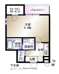 プランドール MS【0101号室】の間取り