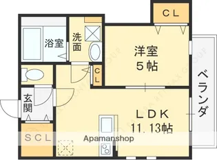 PORTO放出【3階】の間取り