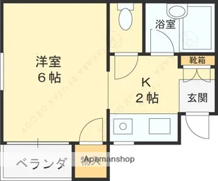 花園コートハウス【2階】の間取り