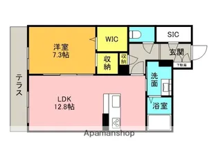 シャーメゾンハーモニー【101号室】の間取り