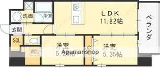 GRANDPASEO SOUTH【10階】の間取り