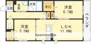メゾン パルクス【302号室】の間取り
