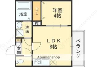 大阪府東大阪市寿町3丁目【アパート】の間取り