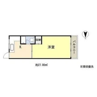 八戸ノ里KS【303号室】の間取り