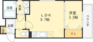 ルレーヴ今津サウス【3階】の間取り