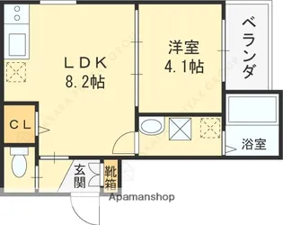 ユリシズ【3階】の間取り