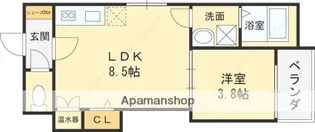 F ASECIA GIENAH(エフ アセシア ギエナ)【2階】の間取り