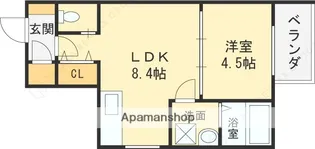 ルミエール鴻池新田【3階】の間取り