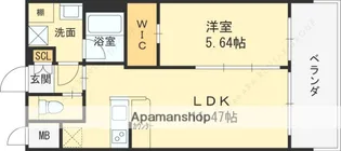 プレジオさくら夙川【7階】の間取り