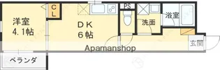 S Apt.門真城垣町【1階】の間取り