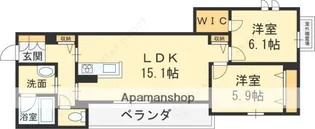 シャーメゾン リアン【2階】の間取り