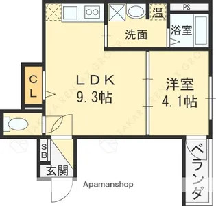 LE GRAND LOTUS(ル・グランロータス)【1階】の間取り