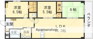 グランドヒルズ【205号室】の間取り