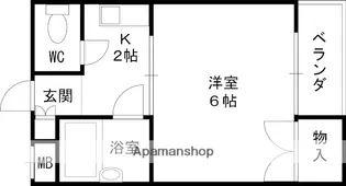 ハイツ富田【103号室】の間取り
