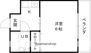 エルバハイツ【305号室】の間取り