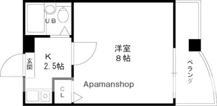 ラ・ショパール【4階】の間取り