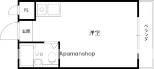 YOUハイム柏田【102号室】の間取り