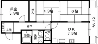 メゾン交楽園【3階】の間取り