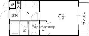 シャルマンフジ西宮弐番館【3階】の間取り