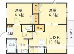 CASA学園町【1階】の間取り